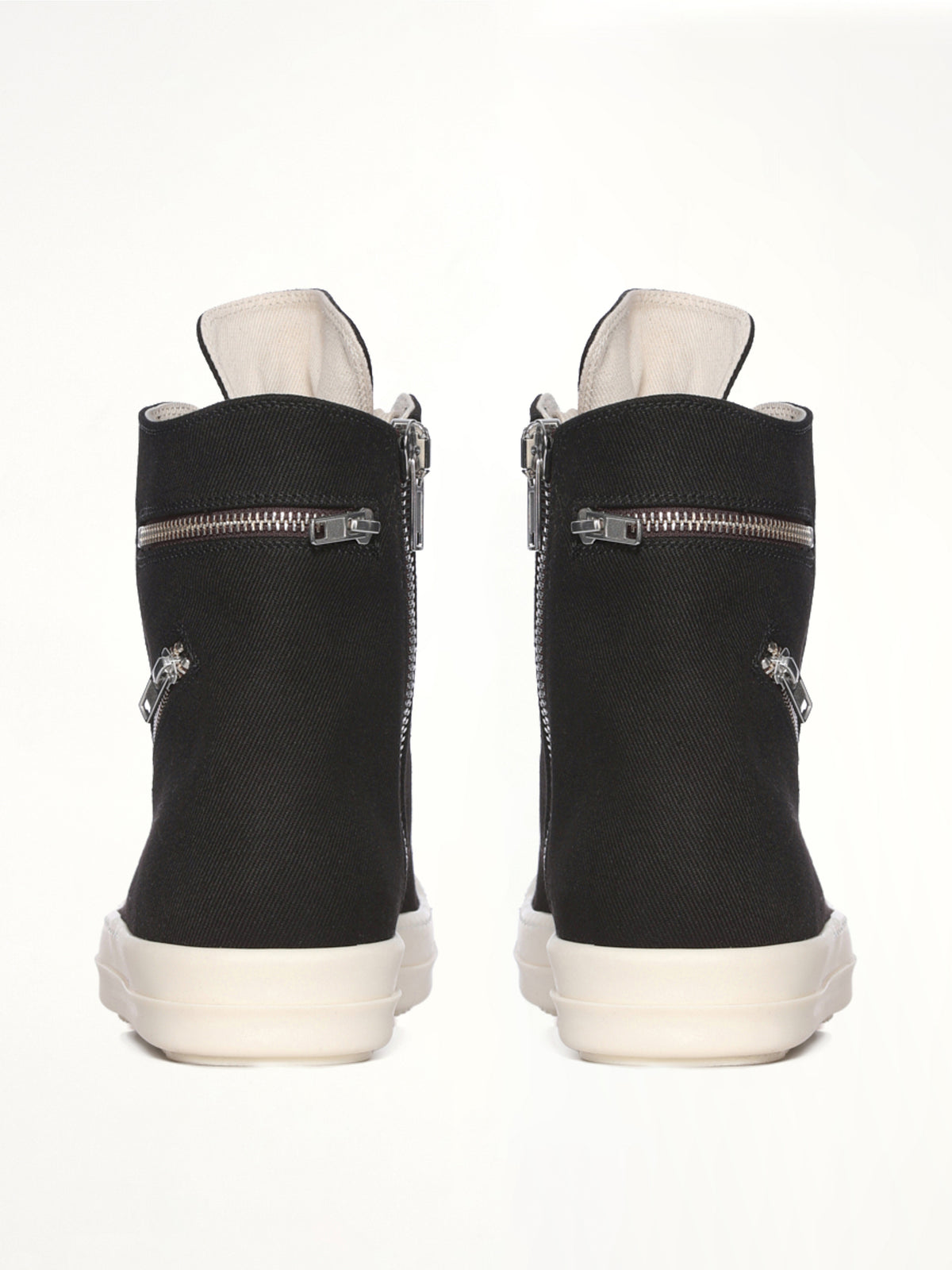 Overdyed Denim Cargo Sneaks in Black