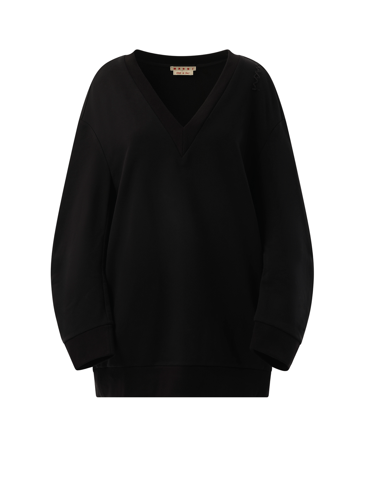 Oversized Sweatshirt Dress in Black