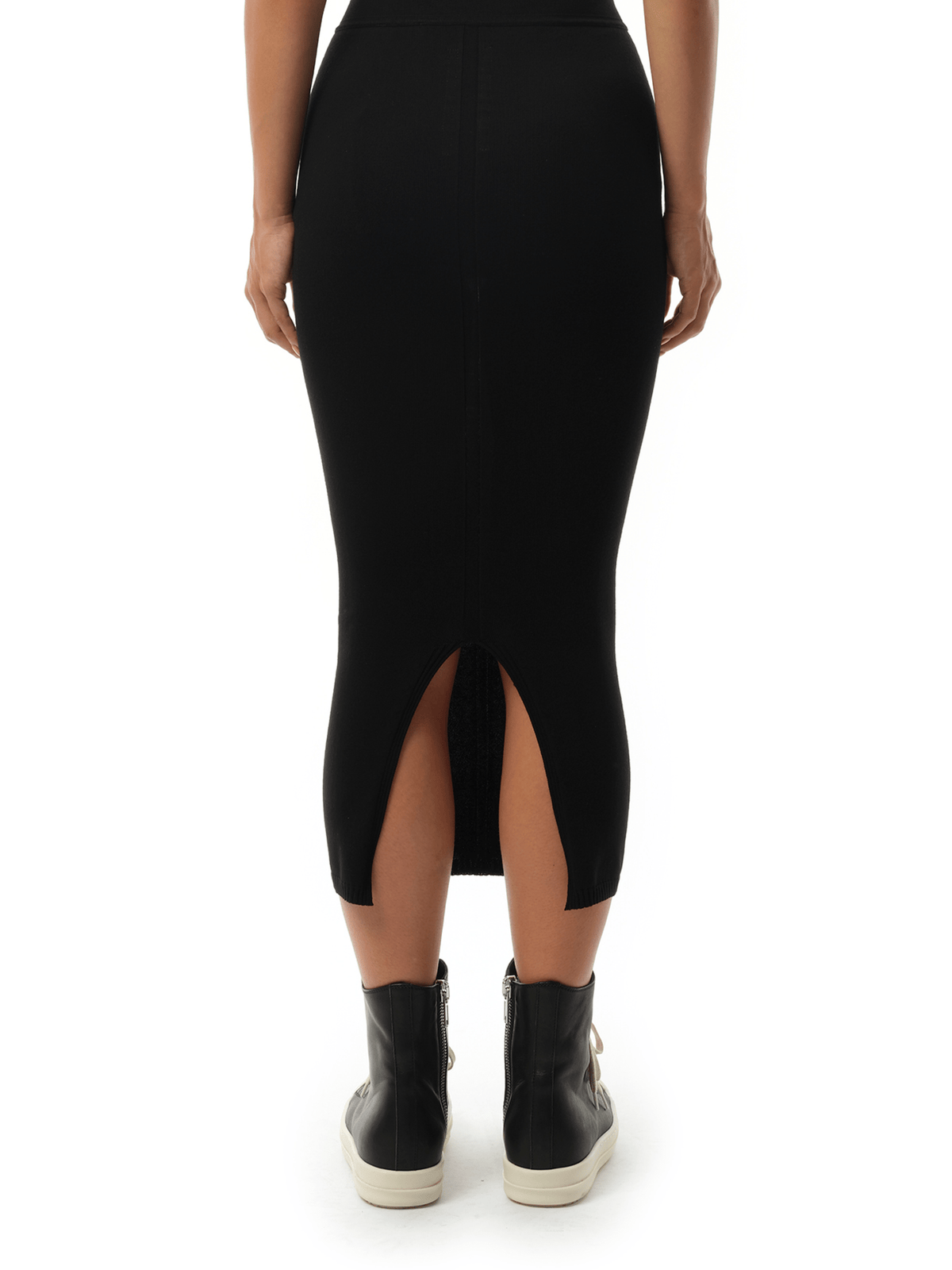 Rick Owens Calf Skirt in Black