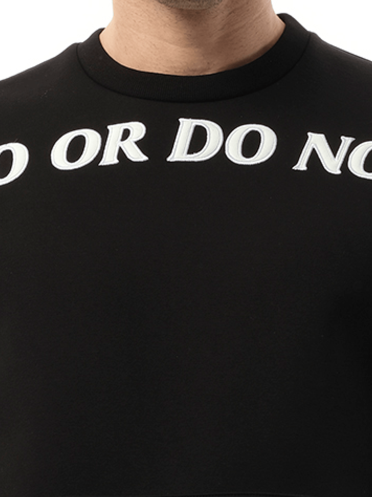 Sweatshirt in Black/White