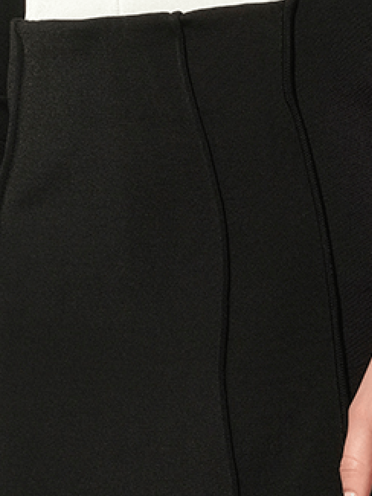 Back Panel Skirt in Black
