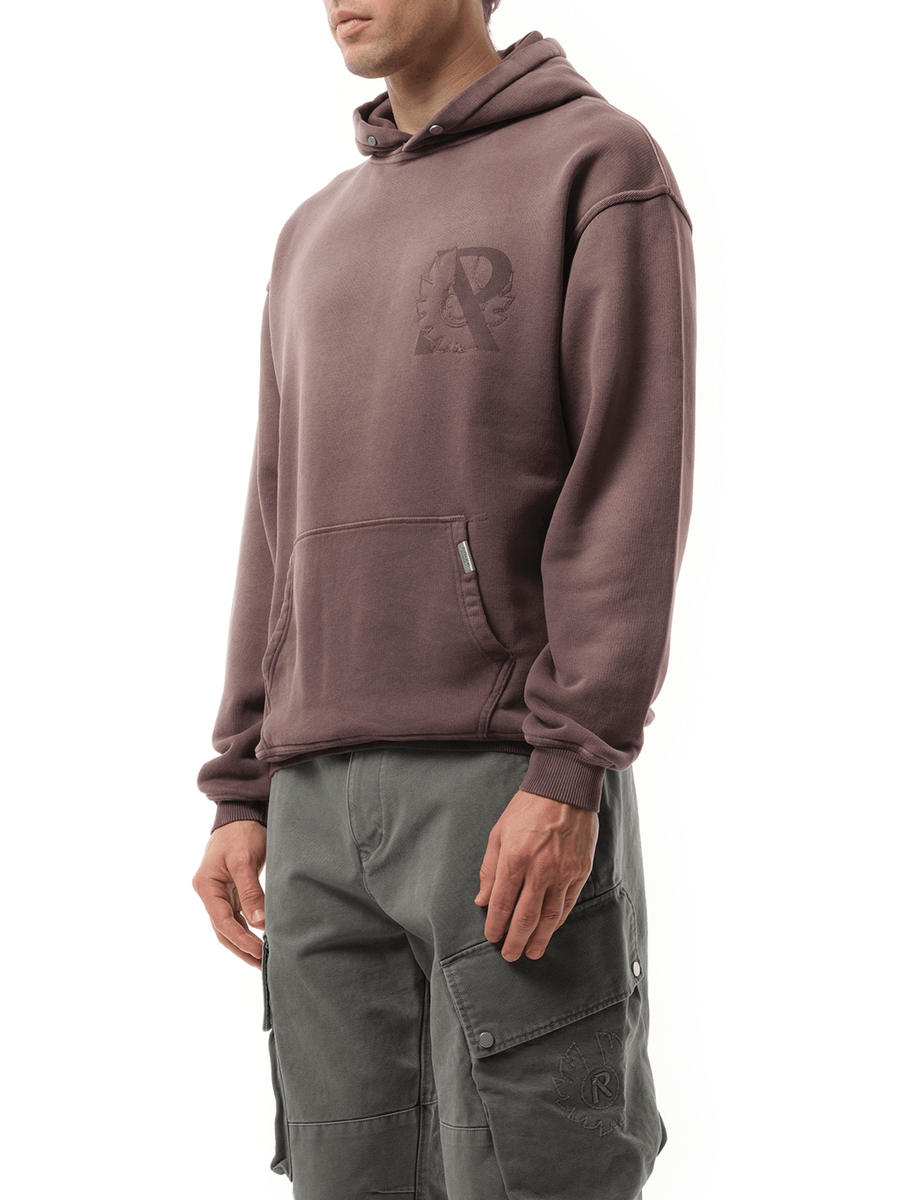 Represent Represent X Belstaff Outline Phoenix Hoodie in Plum