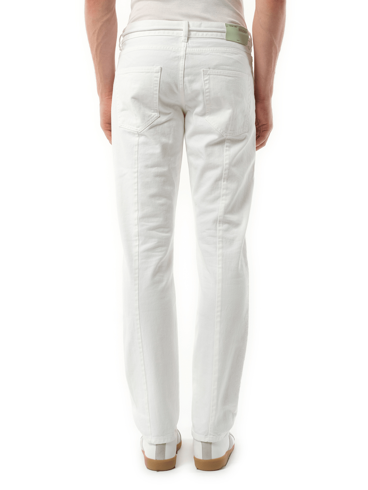 Slim Back Dart Jeans in White