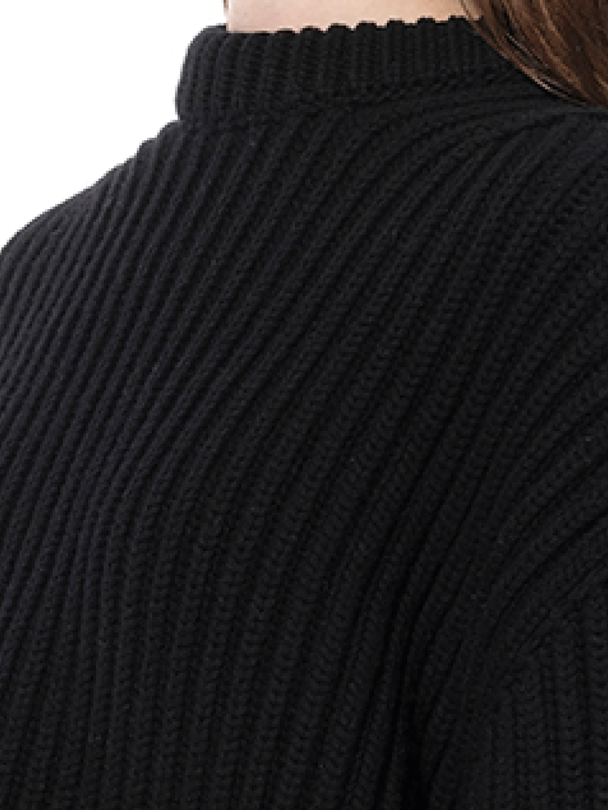 Chunky Rib Knitwear in Black