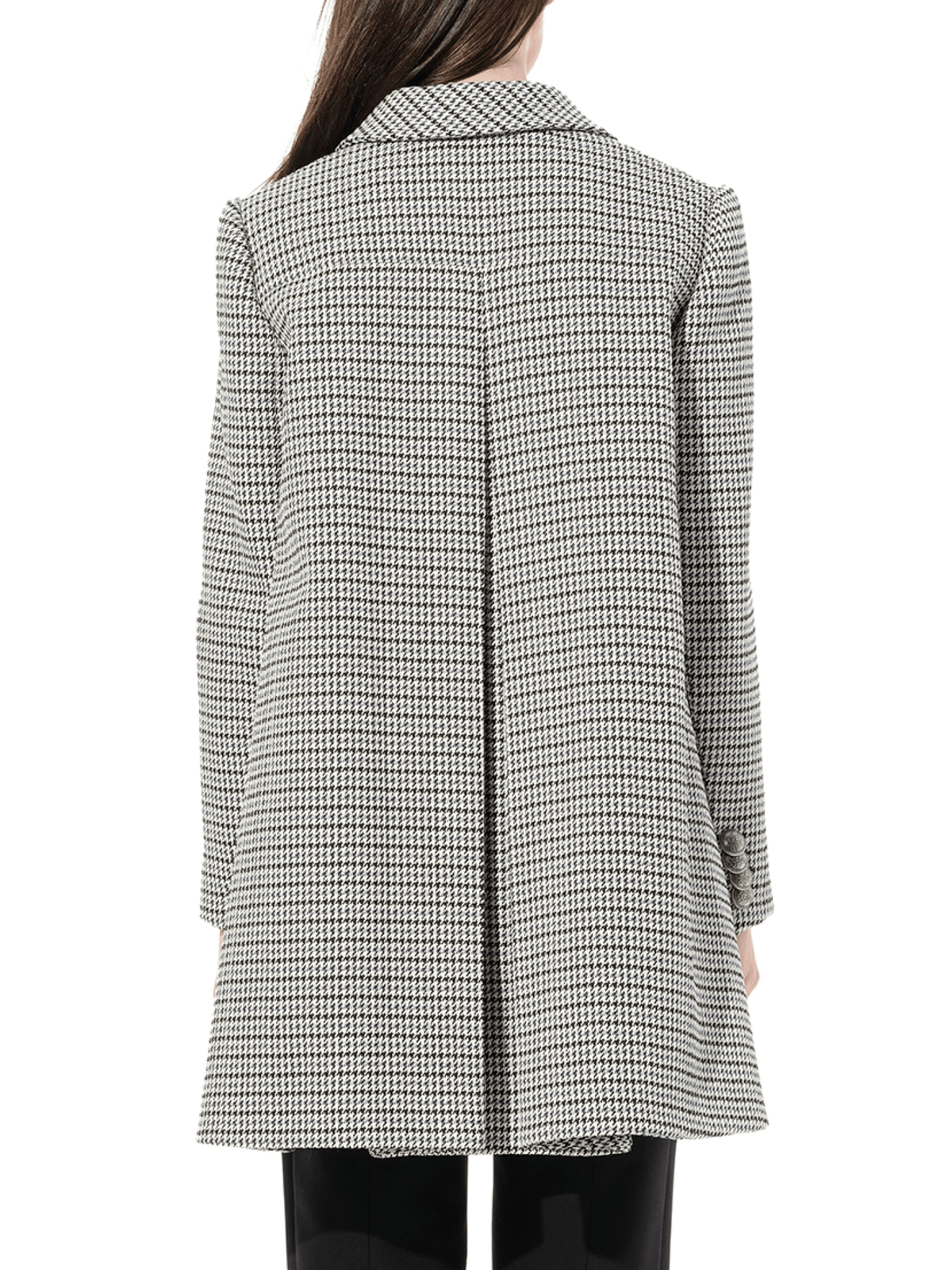 Cappotto Coat in Grey/Black