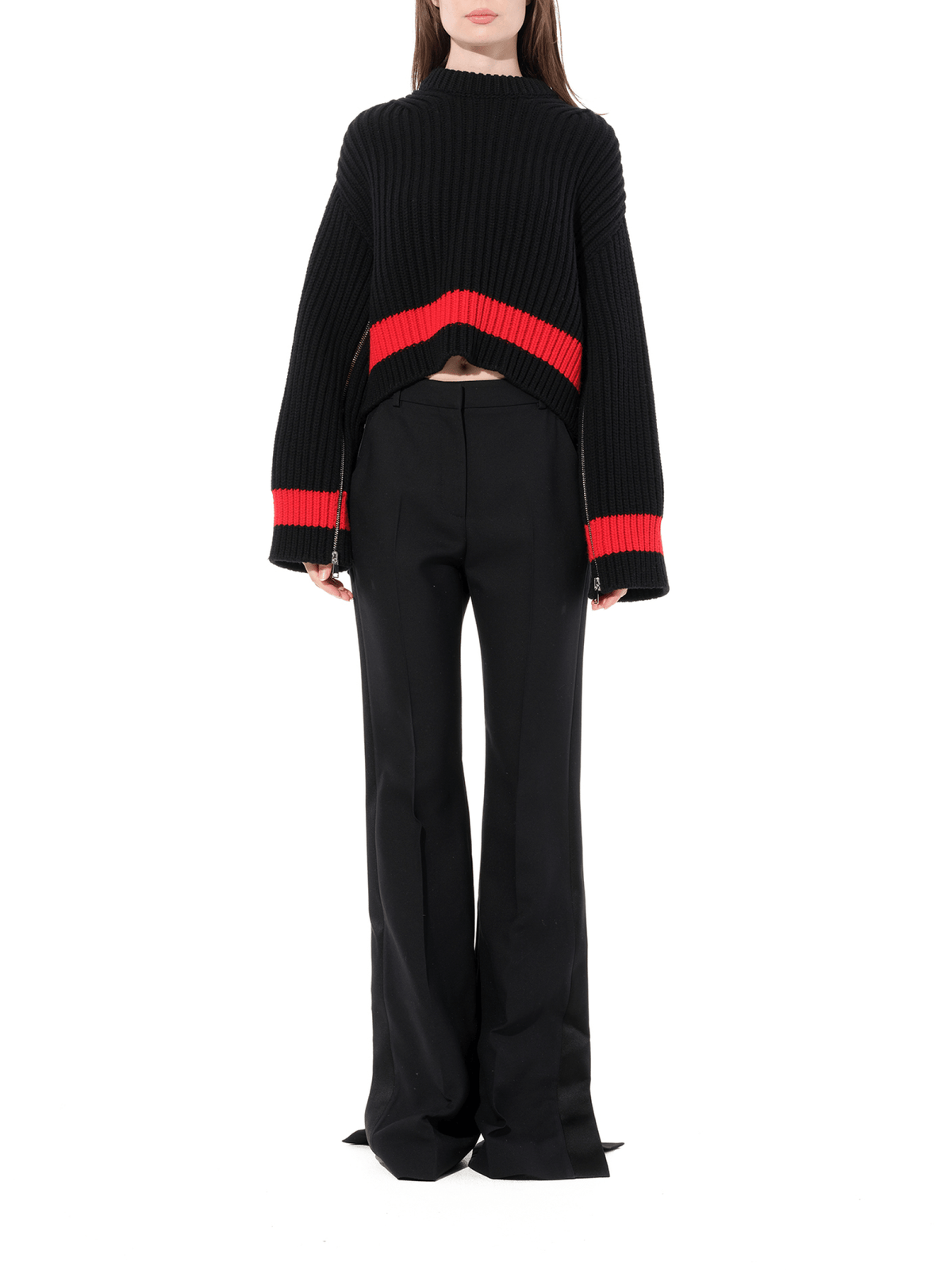 Chunky Rib Knitwear in Black
