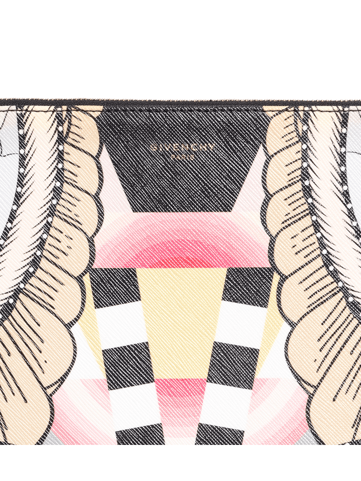 Iconic Print Large Pouch in Multicolor