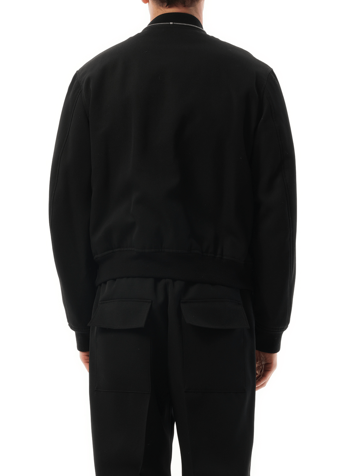 Jil Sander Jil Sander Zip Bomber Jacket in Black