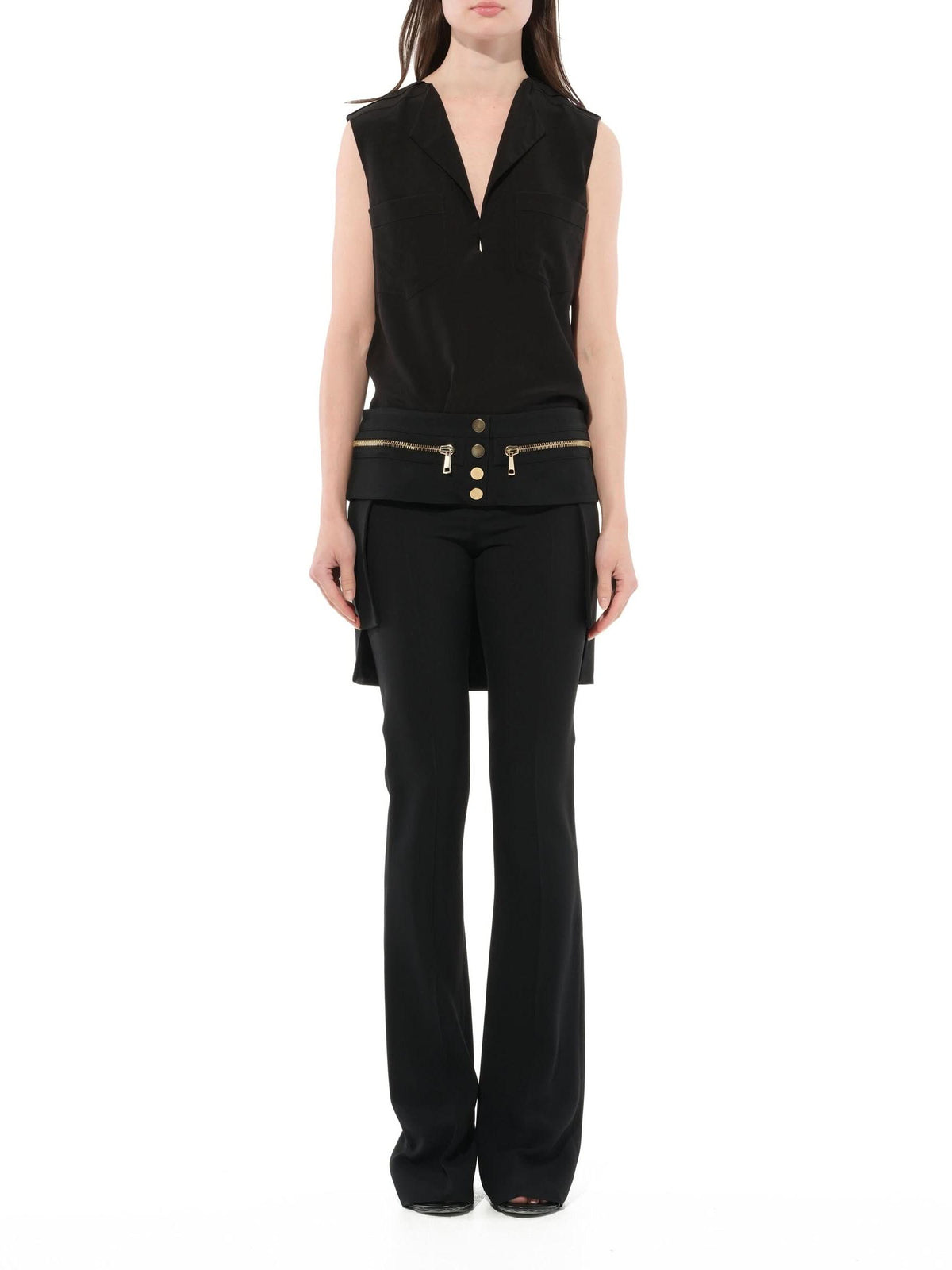 Wait Zip Pants in Black