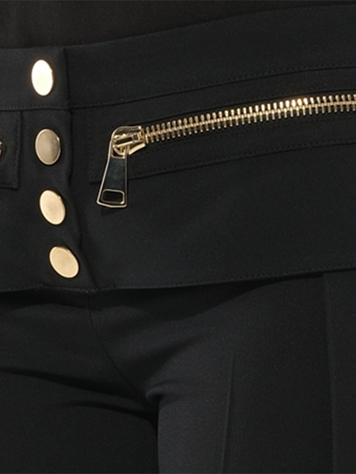 Wait Zip Pants in Black