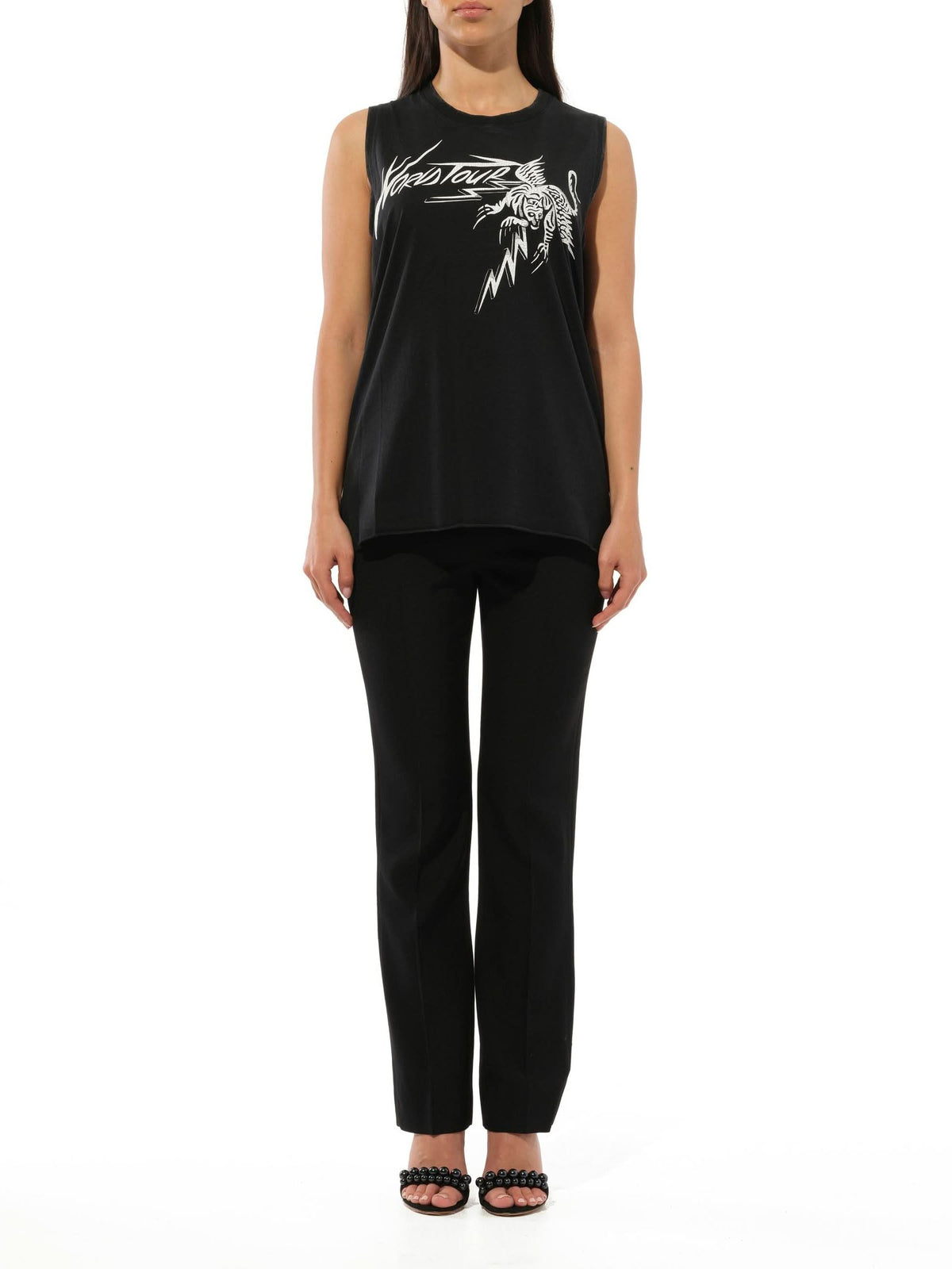 Podium Sleeveless T-Shirt Black