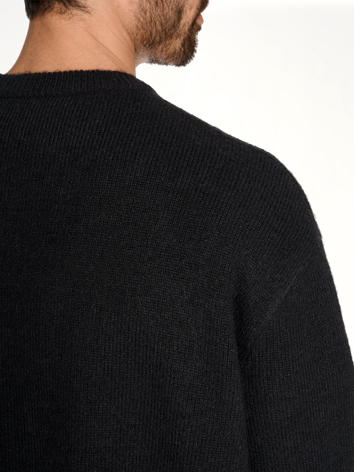 Skull Graphic Knit Sweater in Black