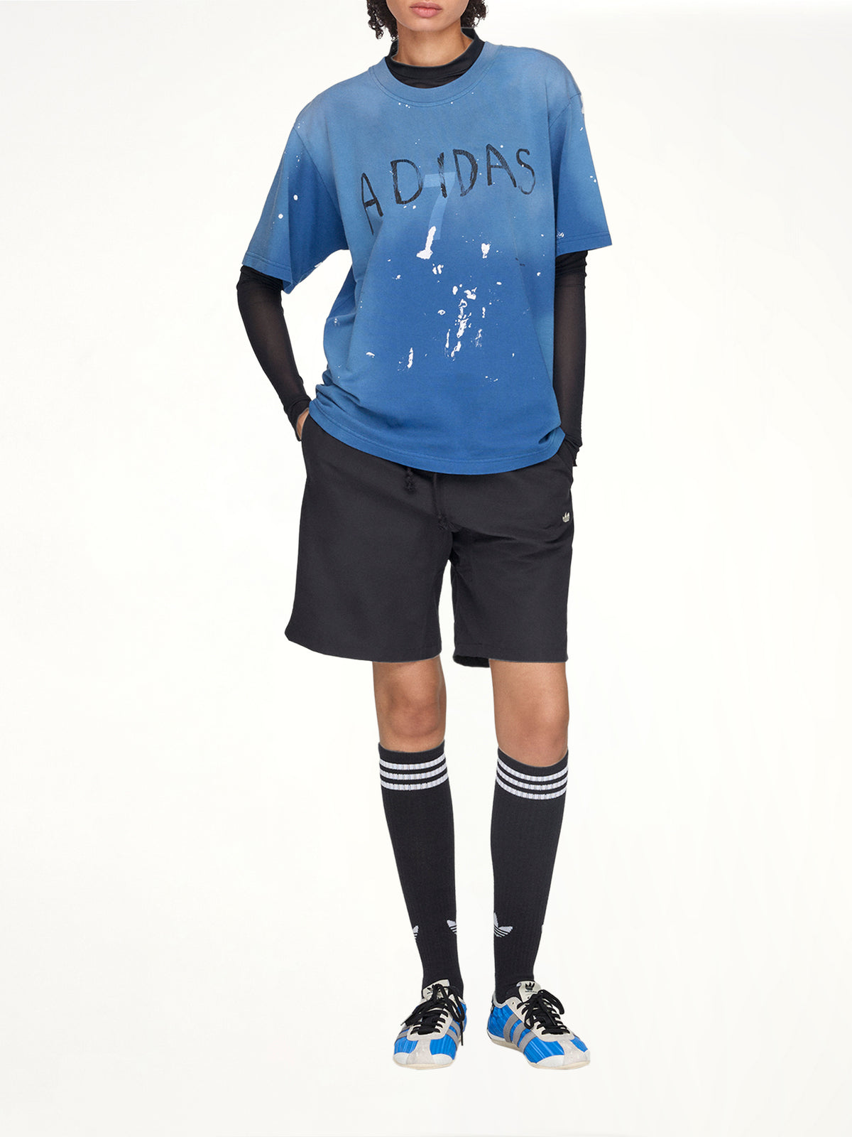 Adidas x SFTM ADI007 T-Shirt in Dusky Petrol