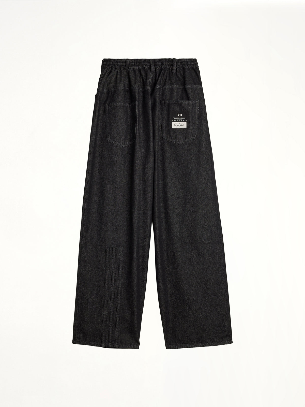 Y-3 Denim Pants in Black