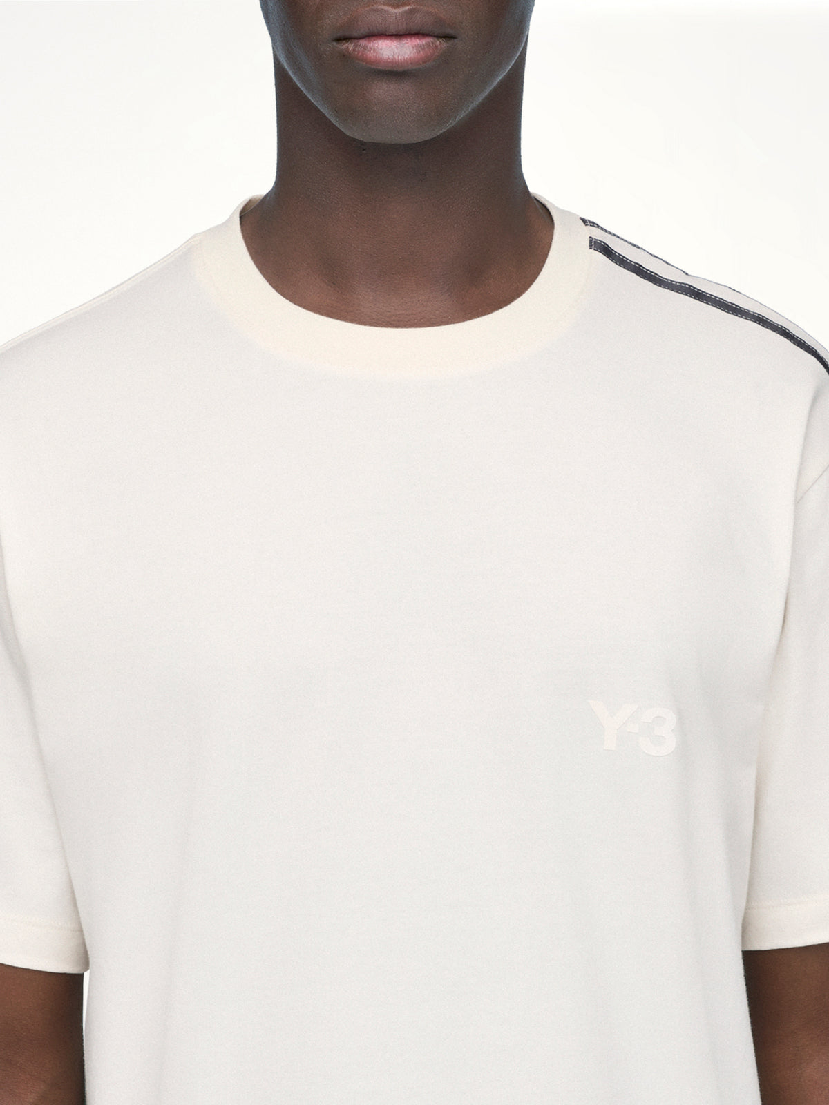 Gradient 3 Stripes T-Shirt in Chalk White