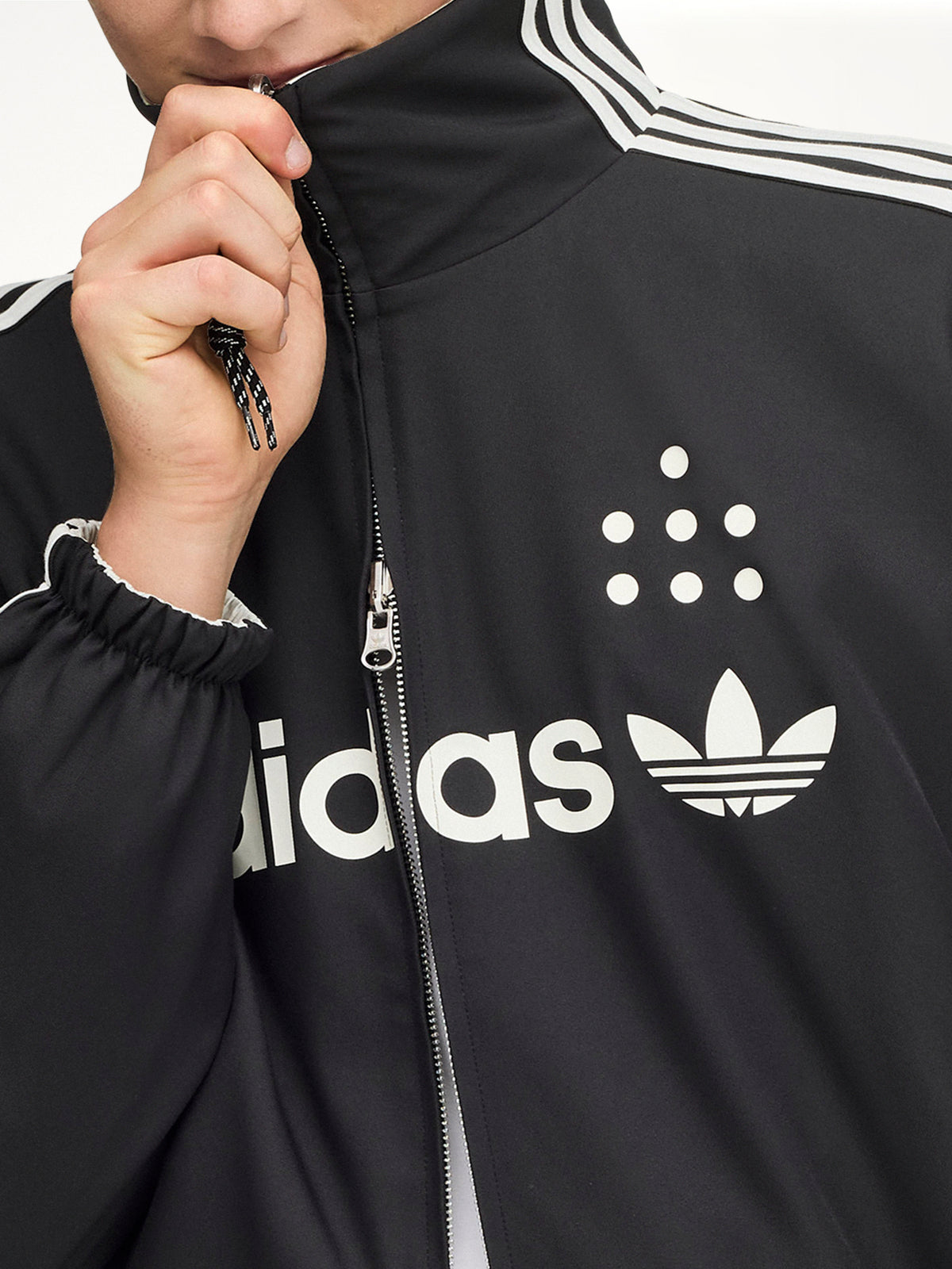 Adidas x SFTM Reversible Track Top in Black/Off White