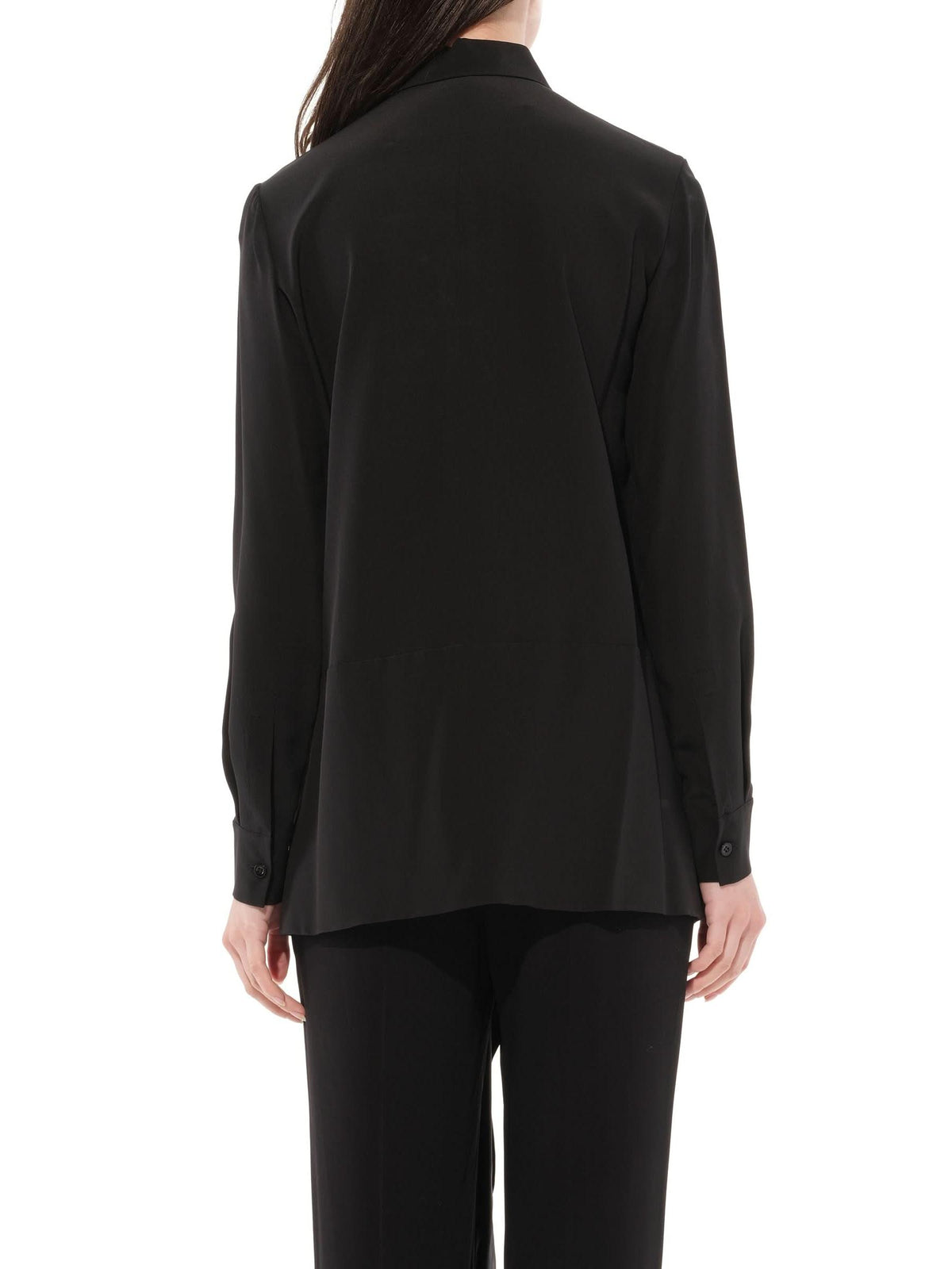 Long Sleeve Blouse in Black