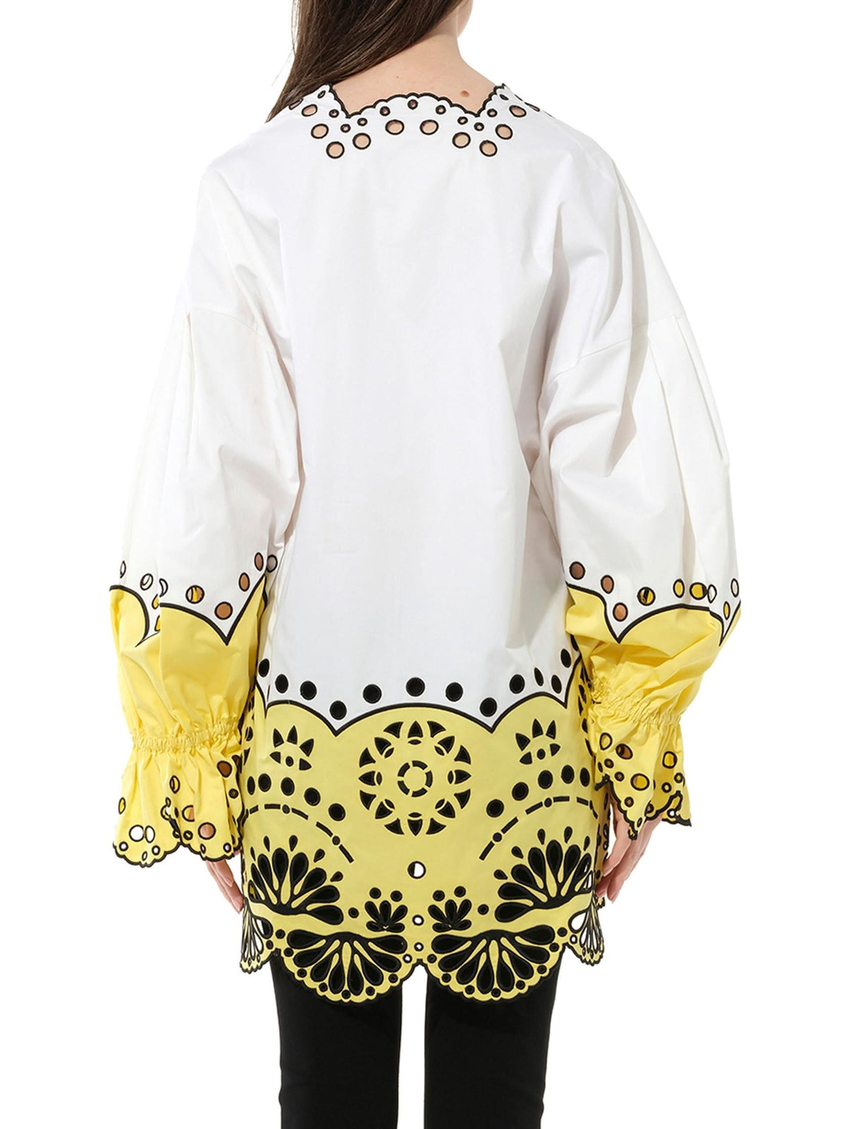 Long Sleeve Blouse in White