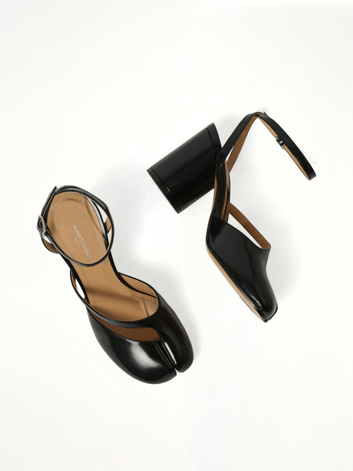 Tabi Sandal Pump 8cm in Black