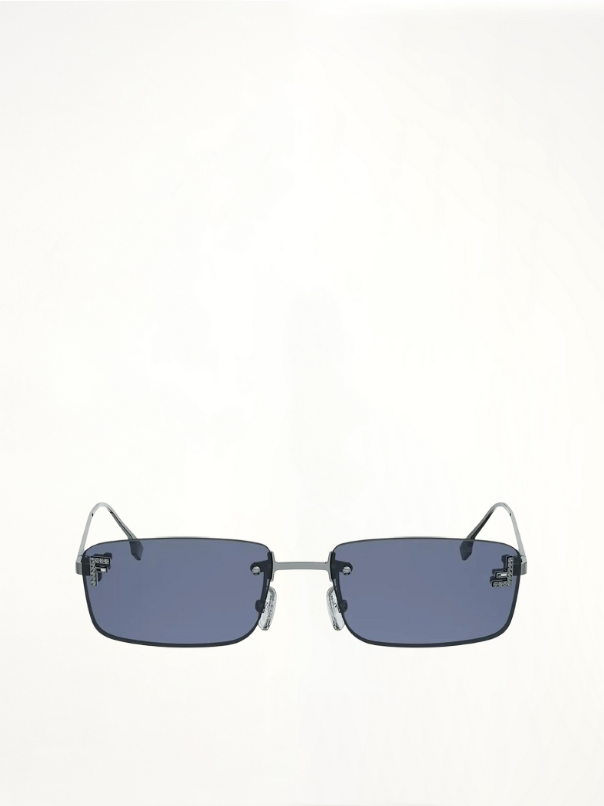 FE4172US METAL SUNGLASSES in Shiny Light Ruthenium/Blue