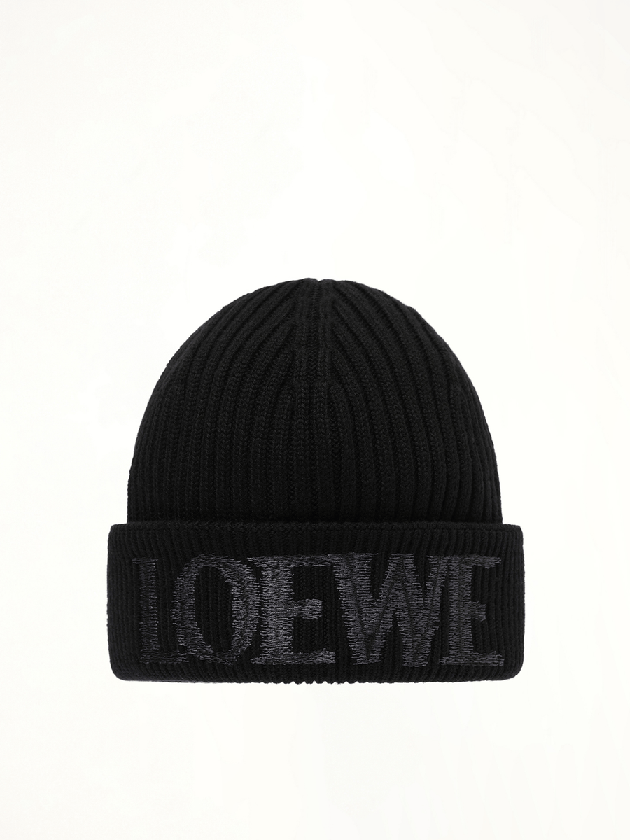 Loewe Beanie in Black