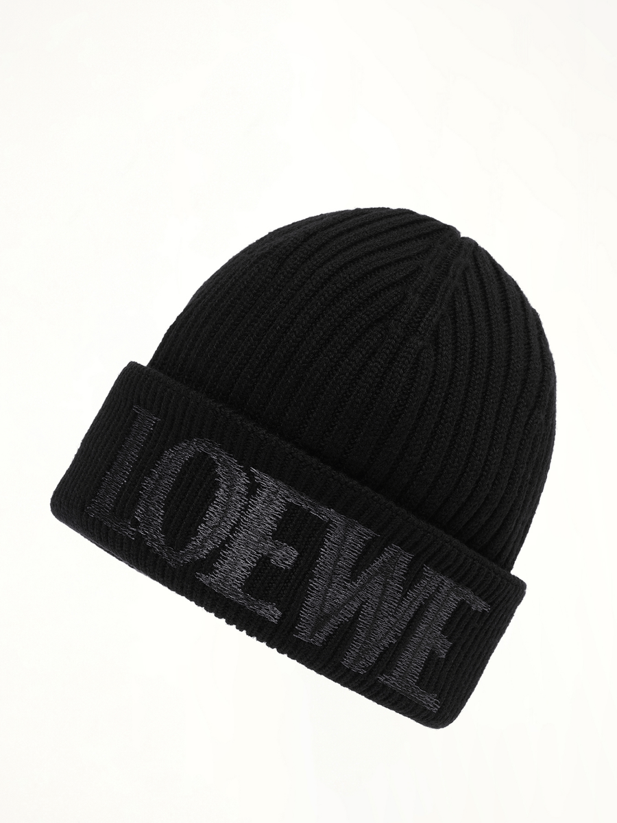 Loewe Beanie in Black