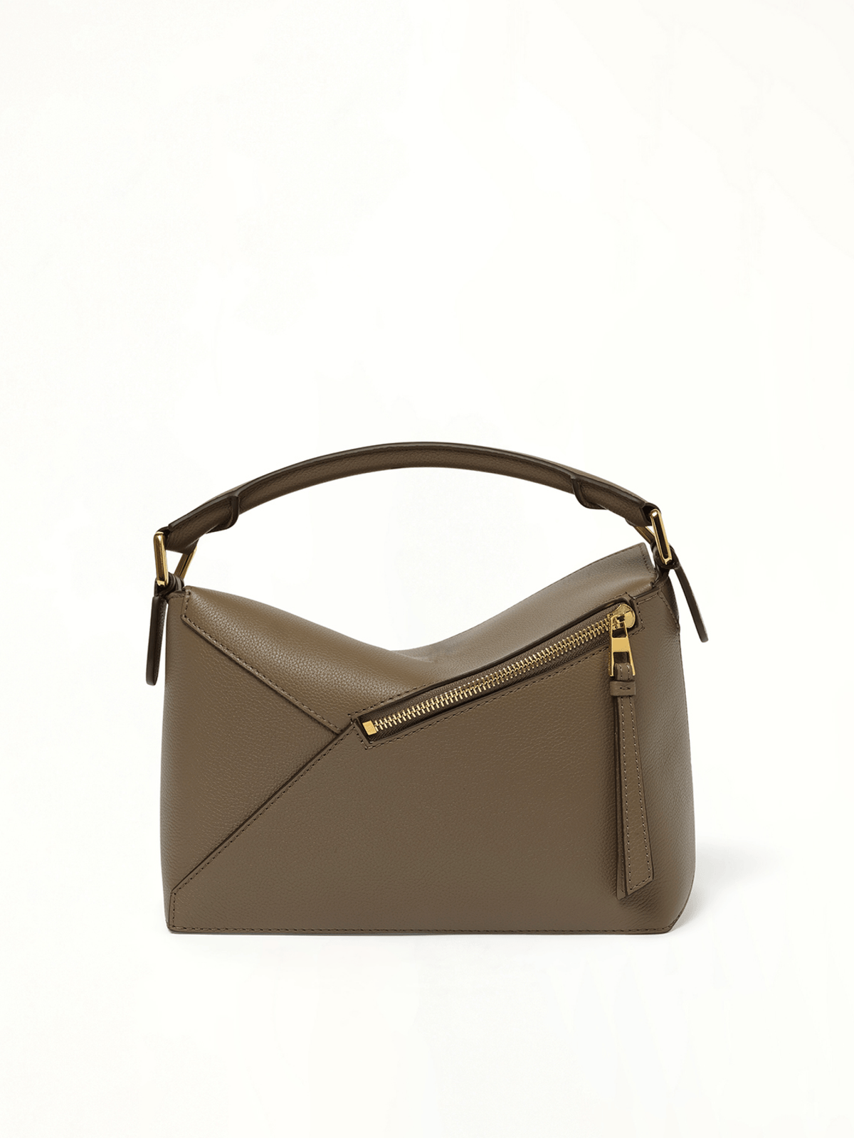 Puzzle Edge Small Bag in Taupe