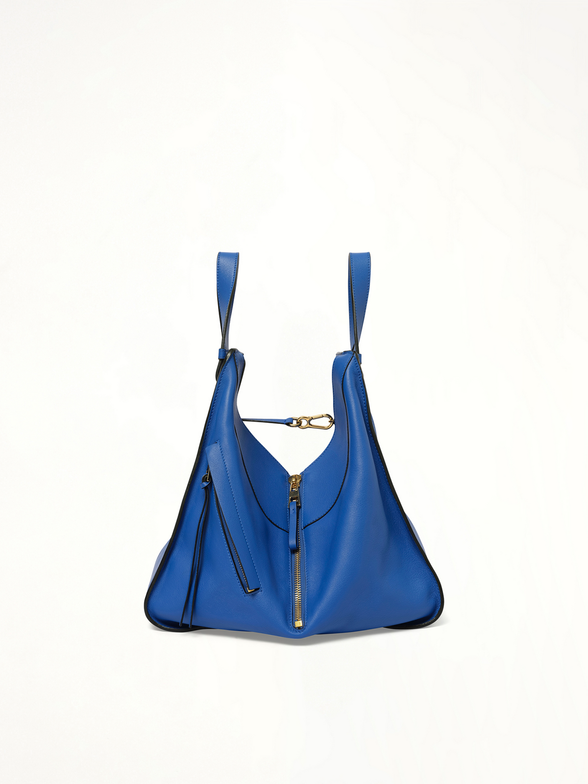 Medium Hammock Bag in Classic Calfskin in Elc Blue
