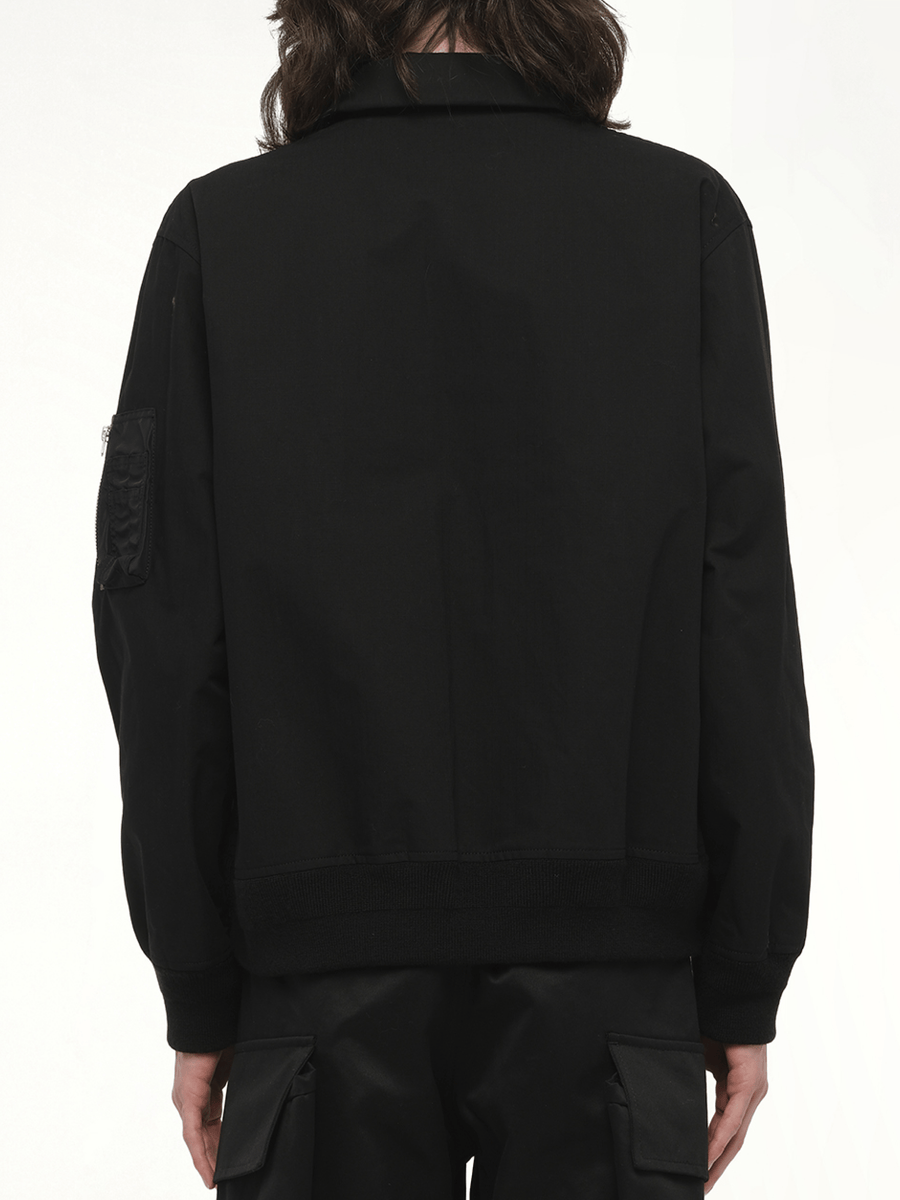 Rip Stop Blouson in Black