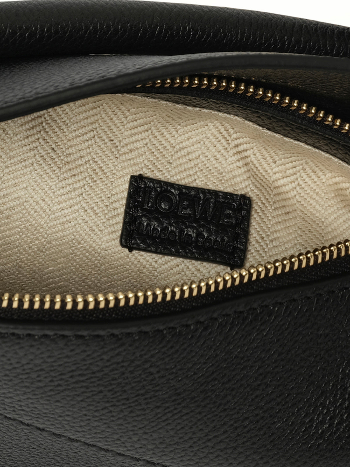 Puzzle Edge Mini Bag in Black