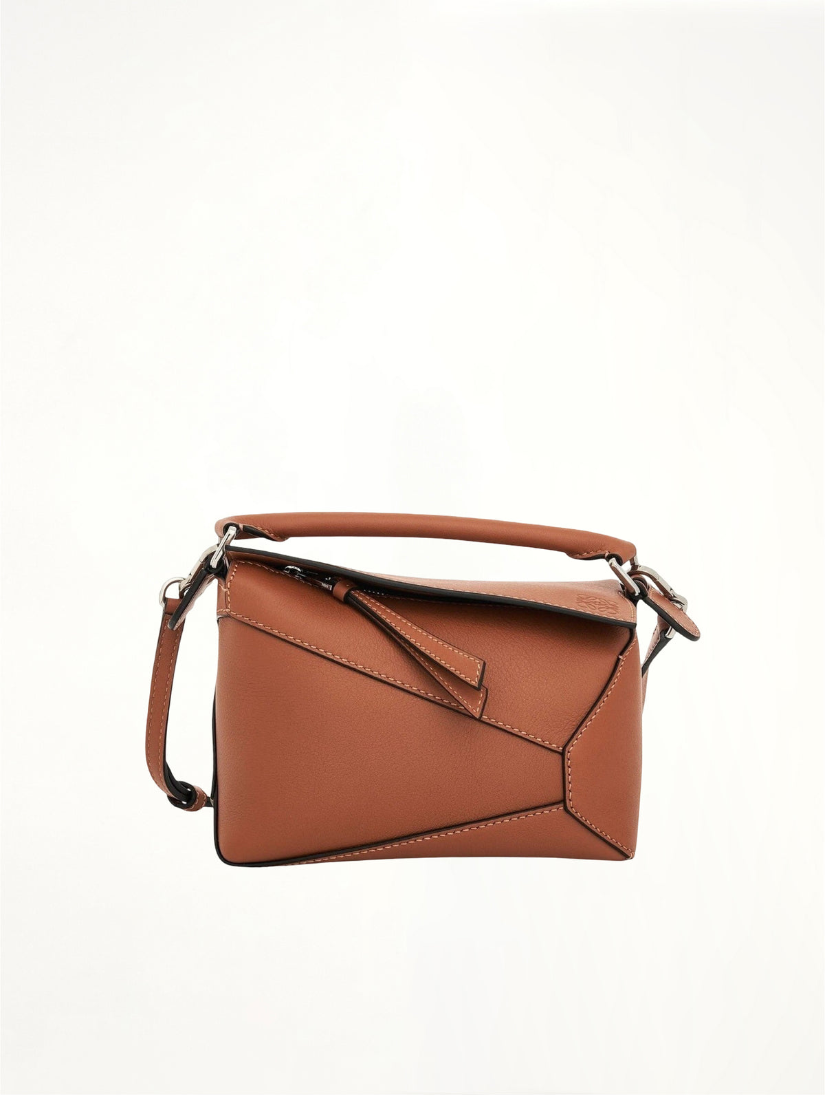 Mini Puzzle Edge Bag in Tan