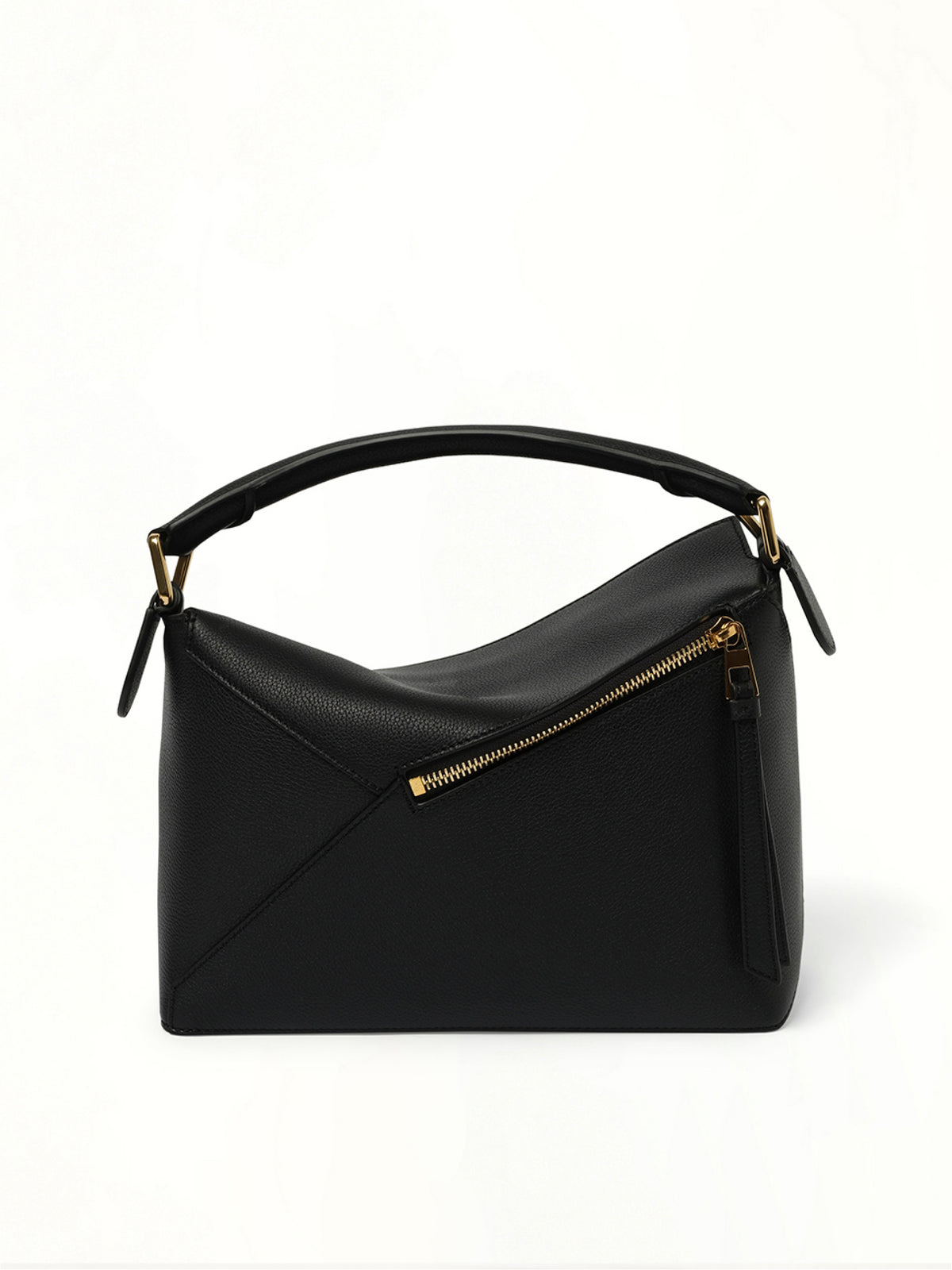 Puzzle Edge Small Bag in Black