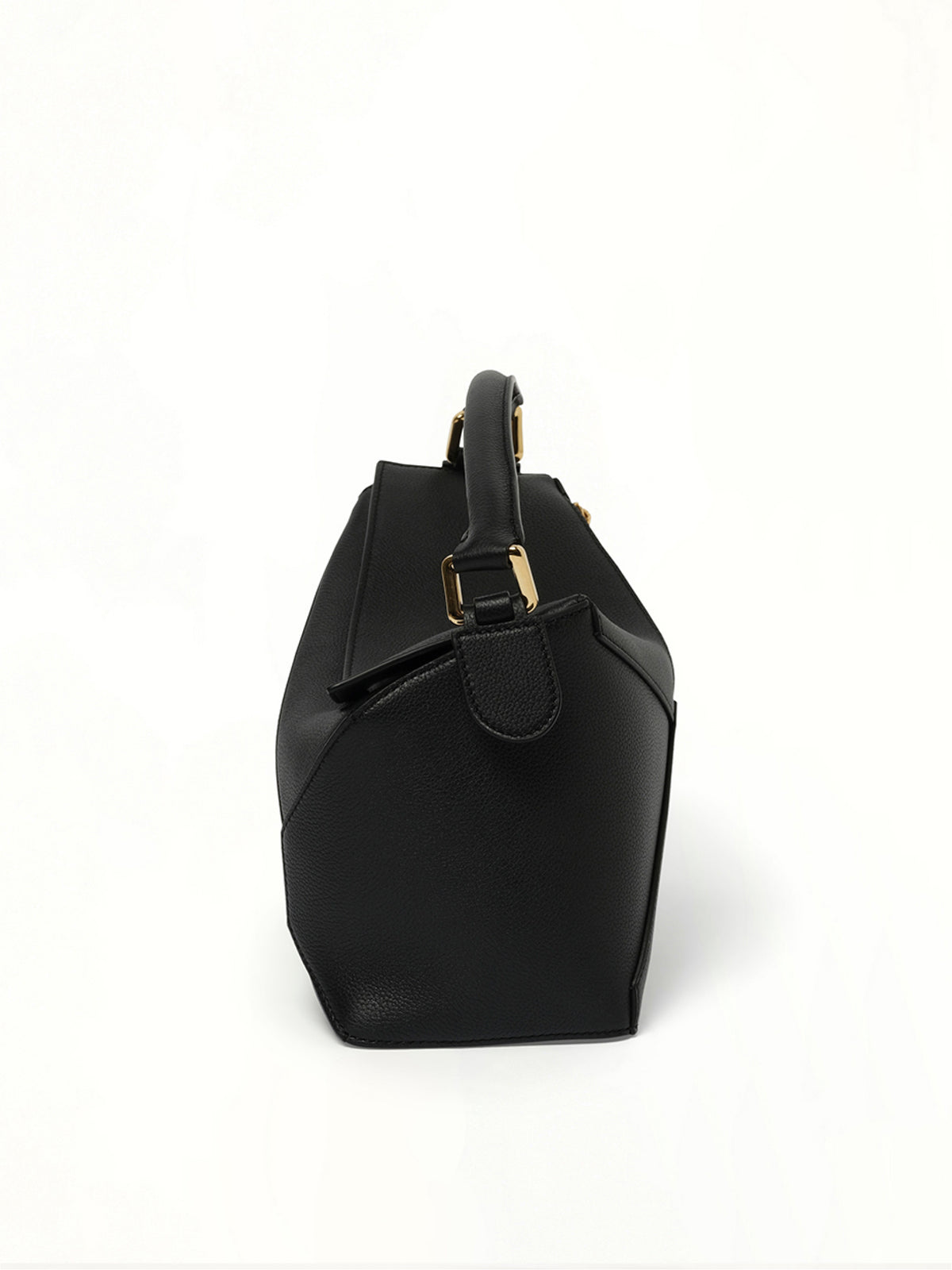 Puzzle Edge Small Bag in Black