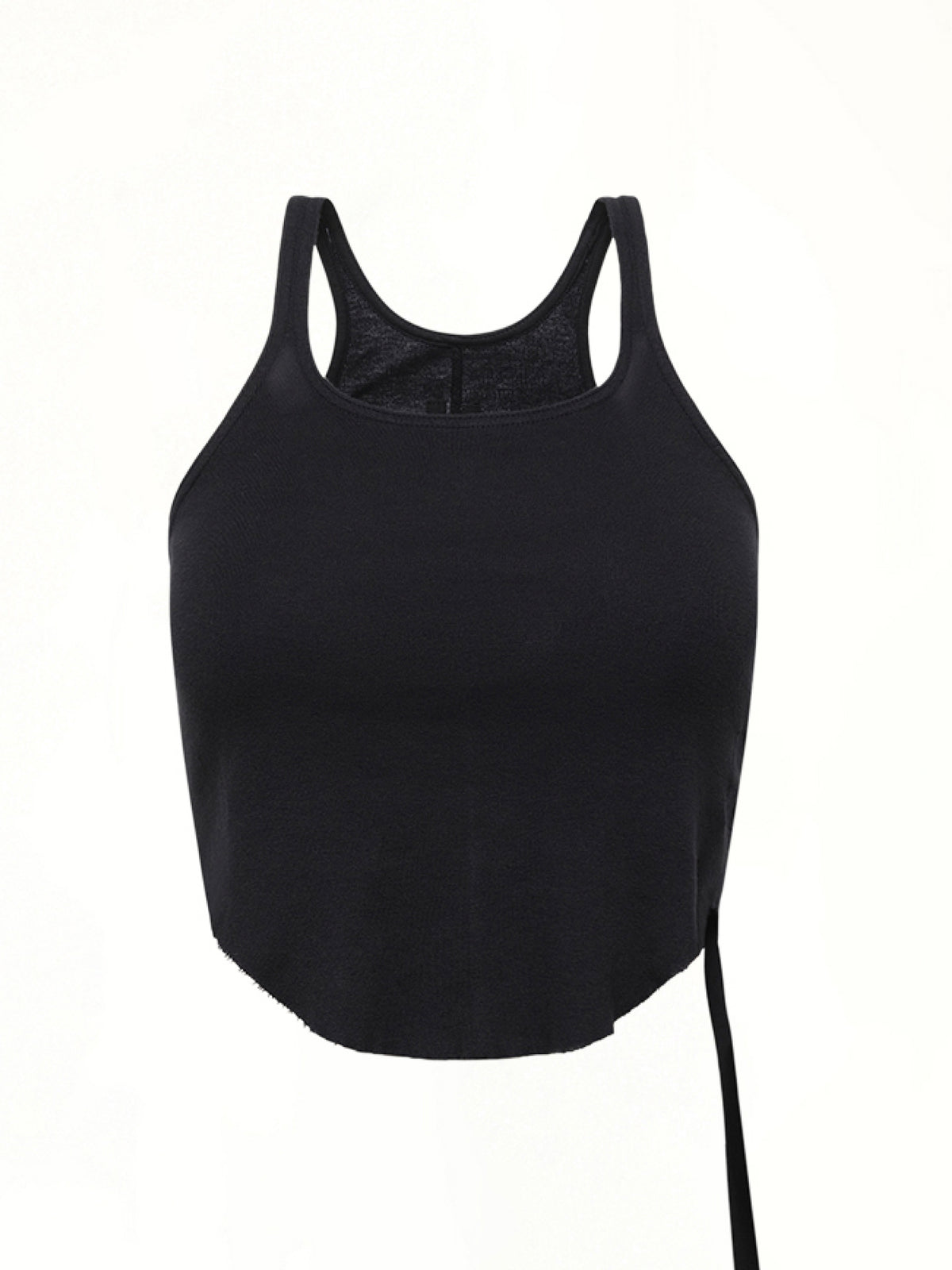 Basic Cropped Tank in Black