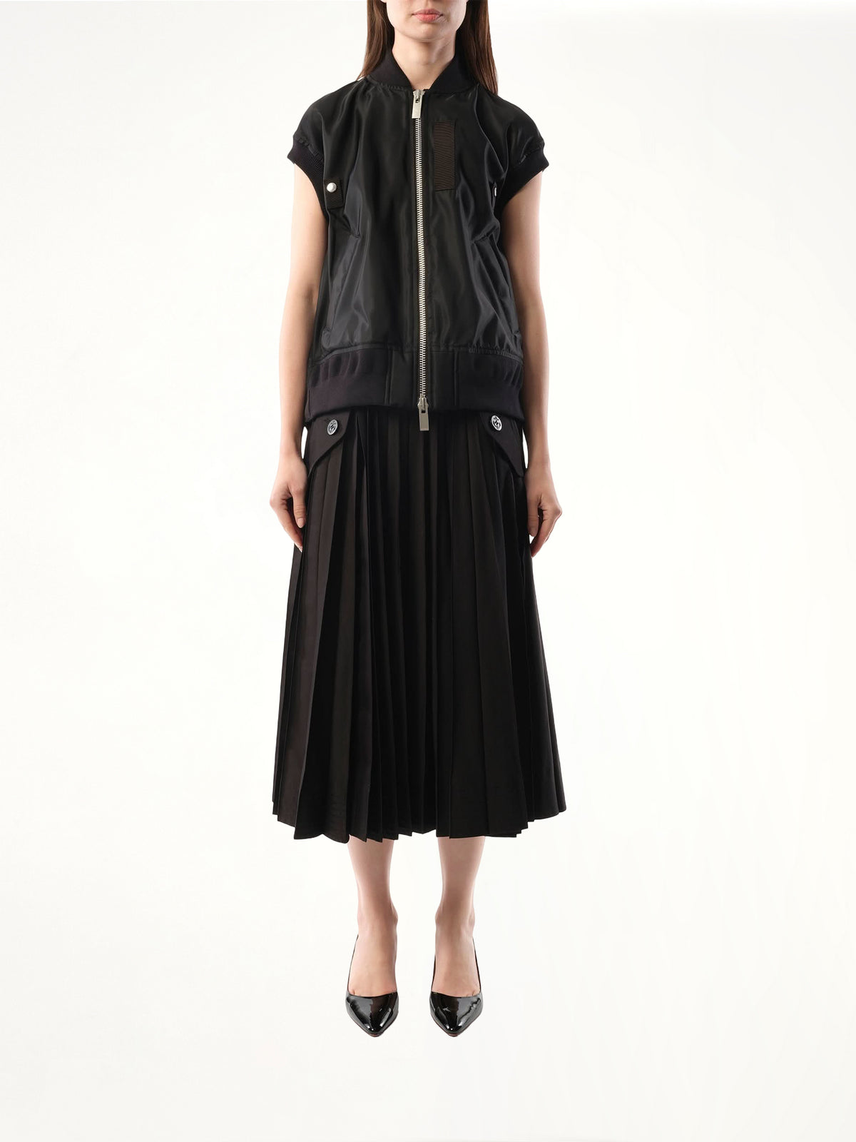 Nylon Vest in Black