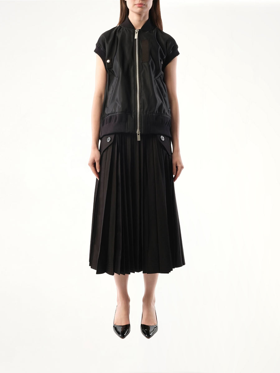 Nylon Vest in Black