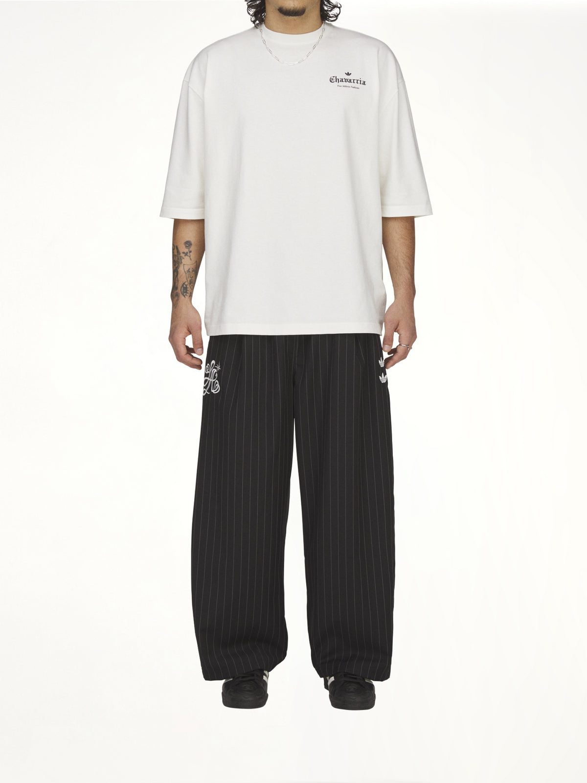 Adidas x Chavarria Logo SS T-Shirt in Off White