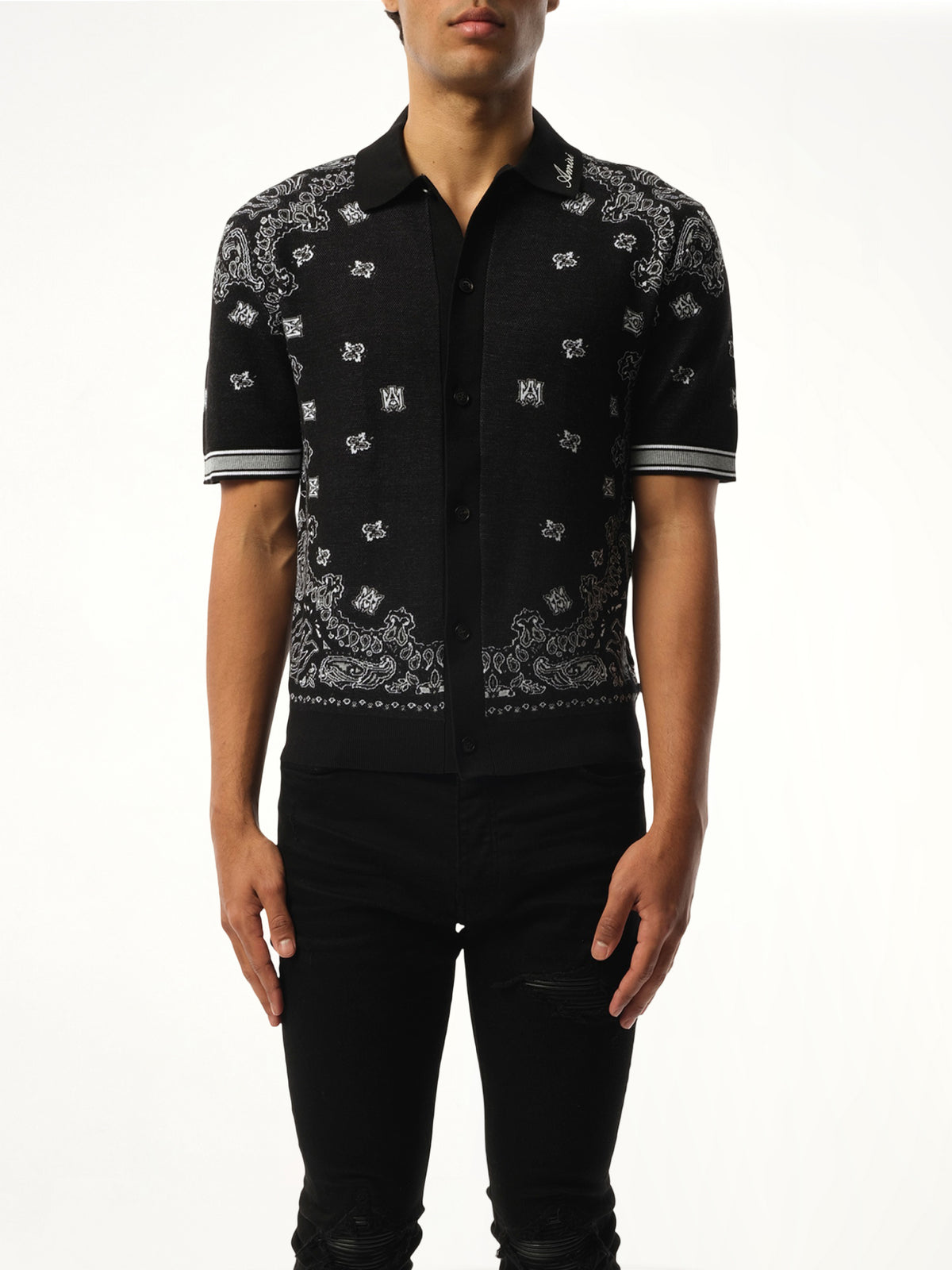 Bandana Polo in Black