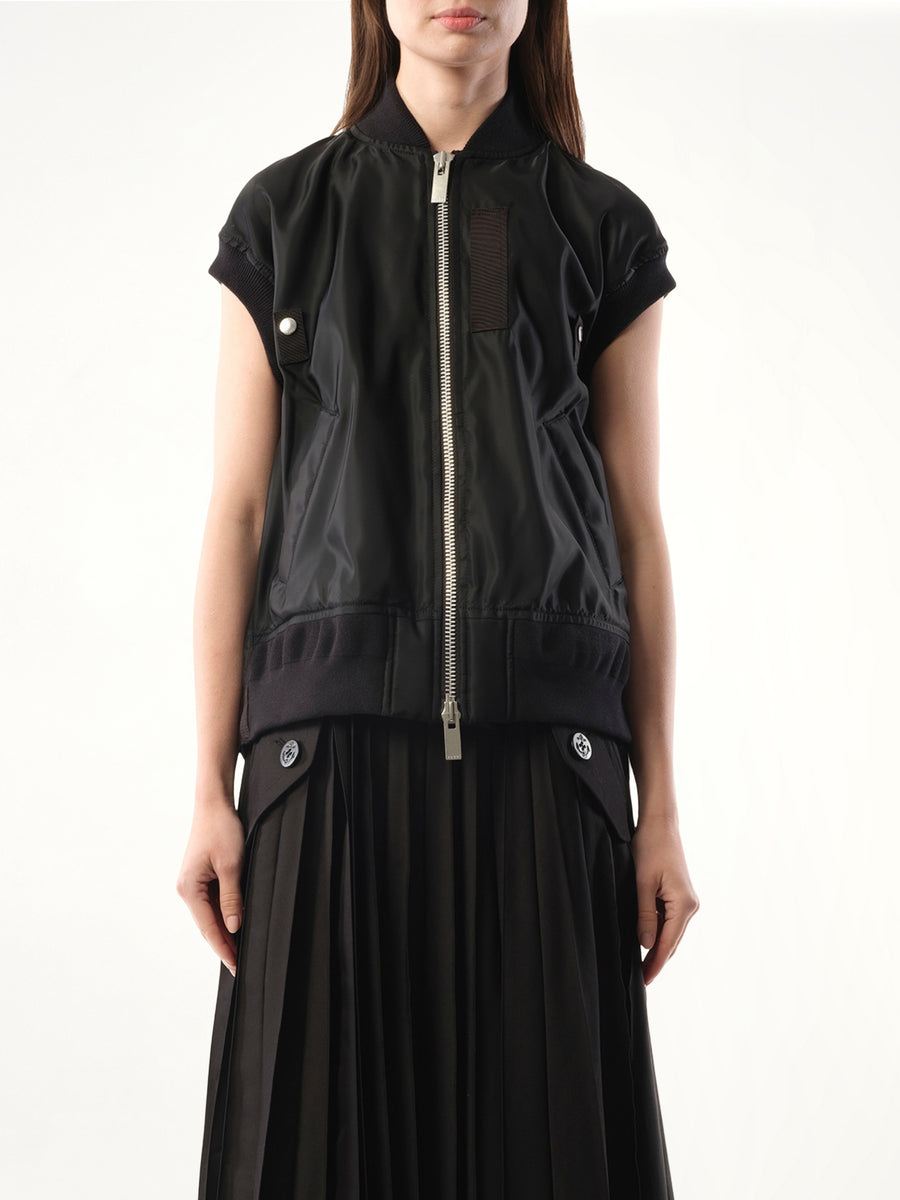 Nylon Vest in Black
