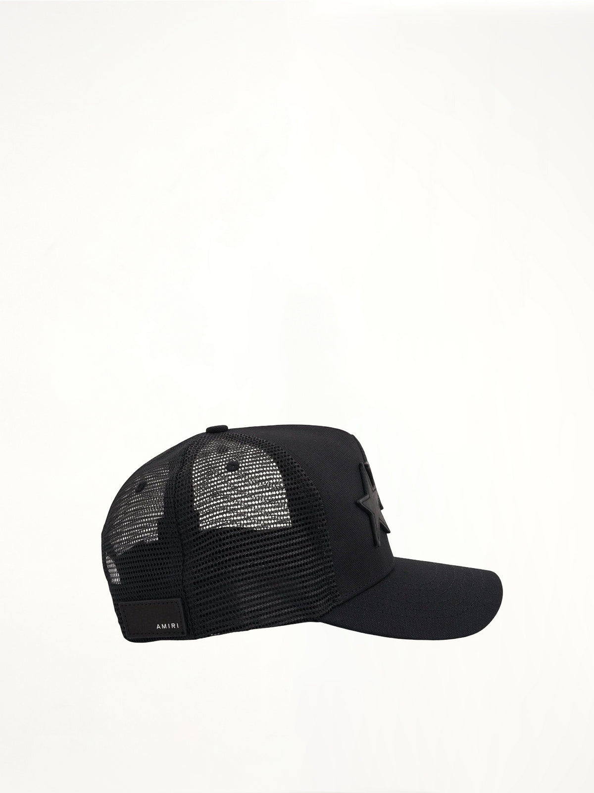 3 Star Trucker Hat in Black