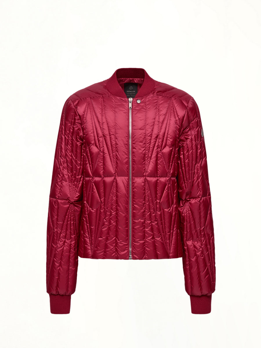 Rick Owens x Moncler Geocamo Flight Jacket in Carnelian