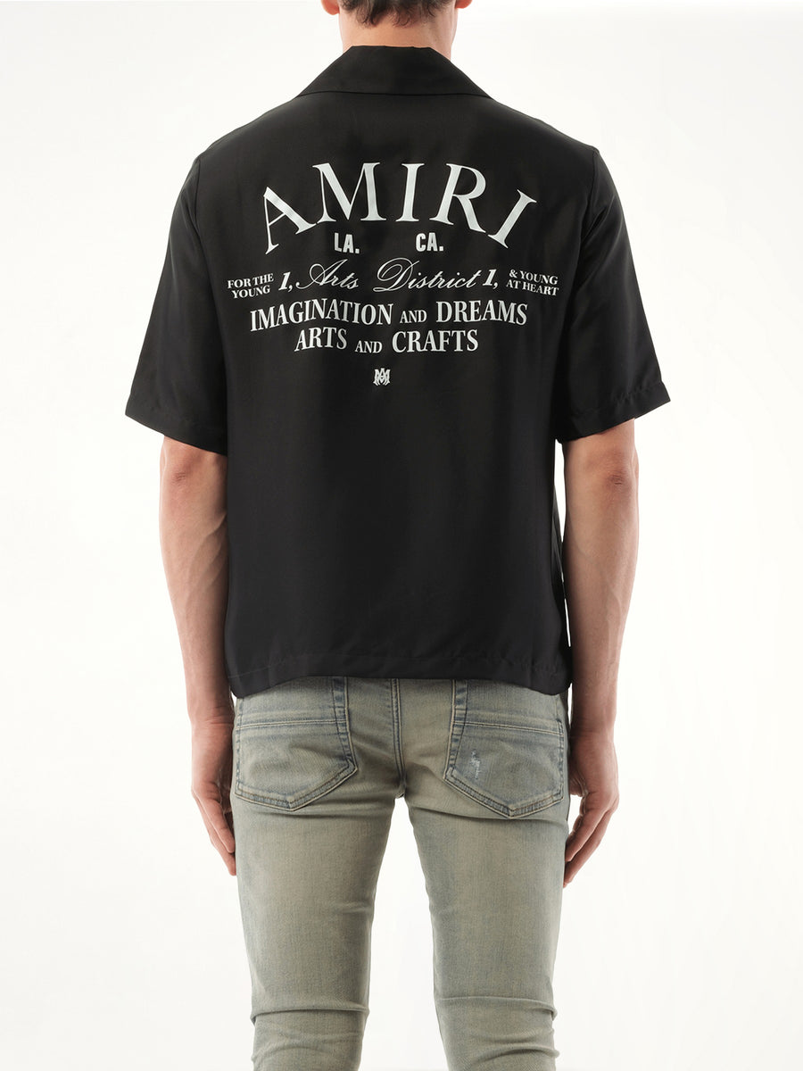 Arts District Bowling Shirt in Black