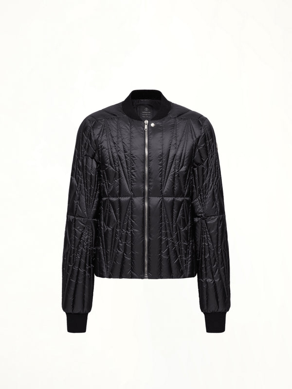 Rick Owens x Moncler Geocamo Flight Jacket in Black