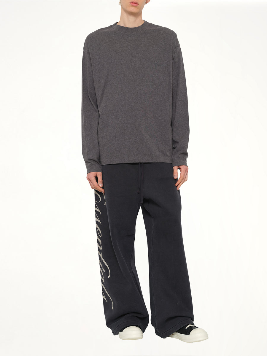 Classic Long Sleeve T-Shirt in Charcoal Heather