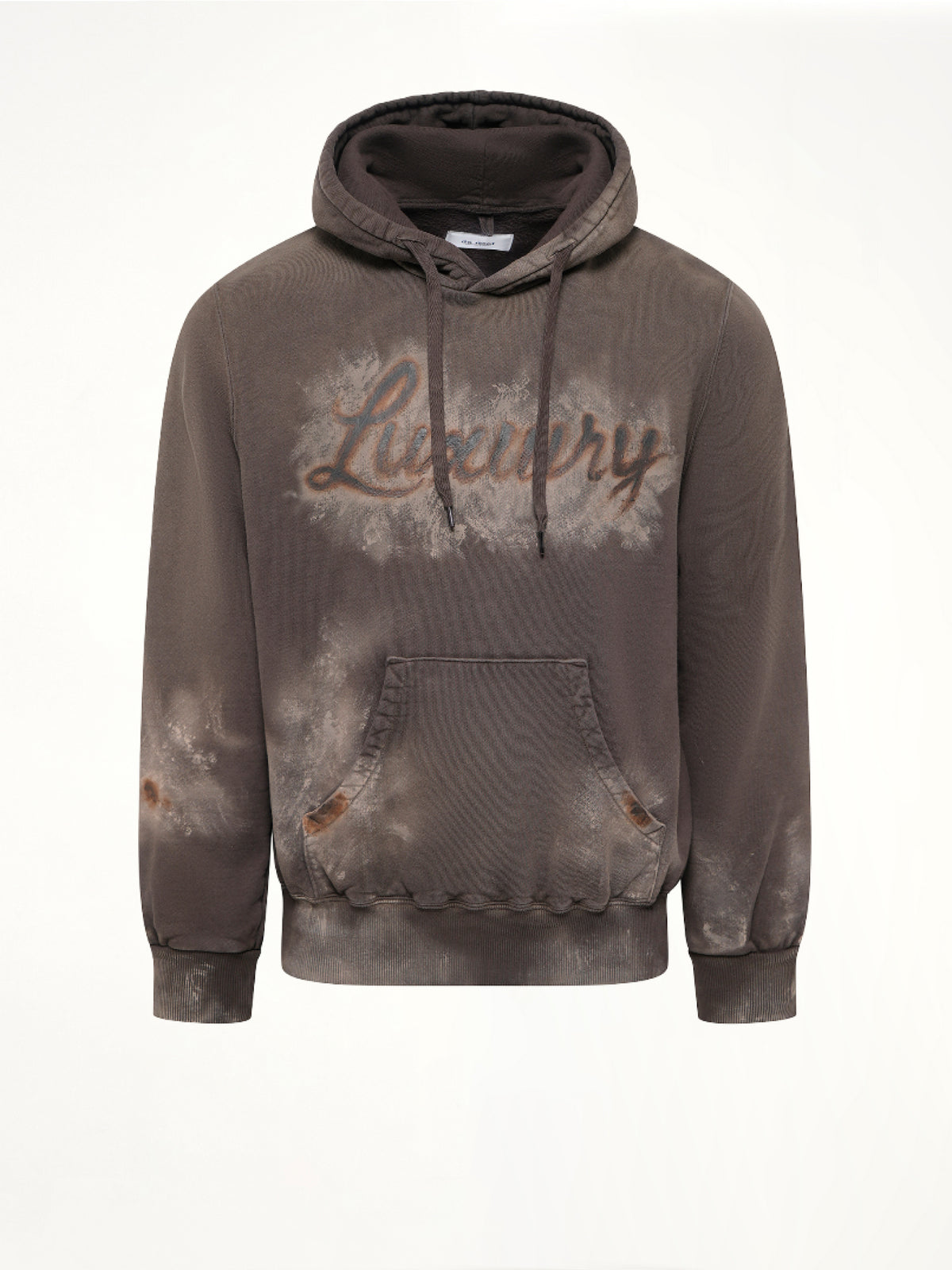 Luxury Mud Paint Hoodie in Brown