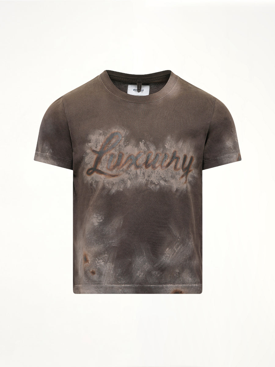 Luxury Mud Paint T-Shirt in Brown