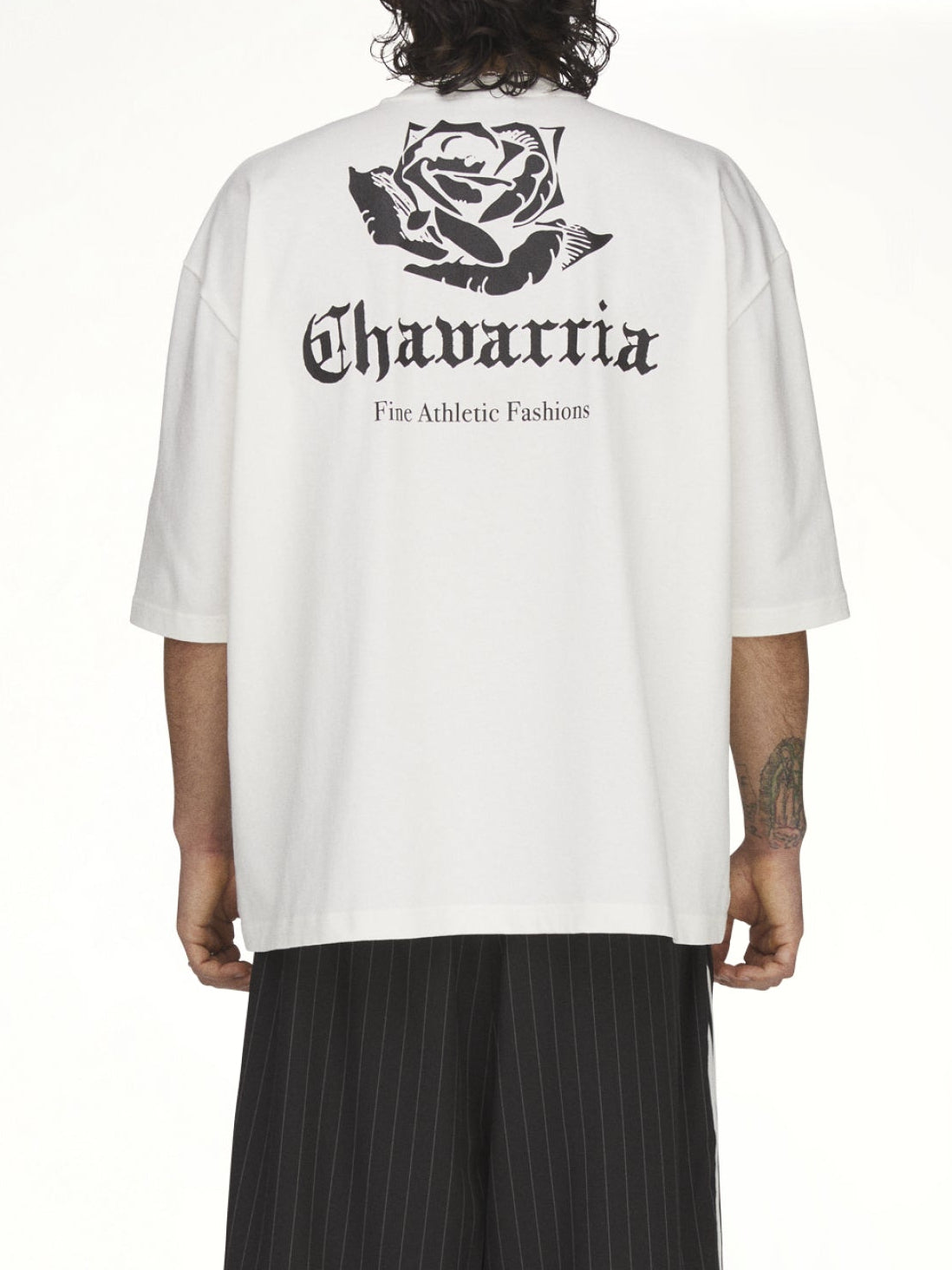 Adidas x Chavarria Logo SS T-Shirt in Off White