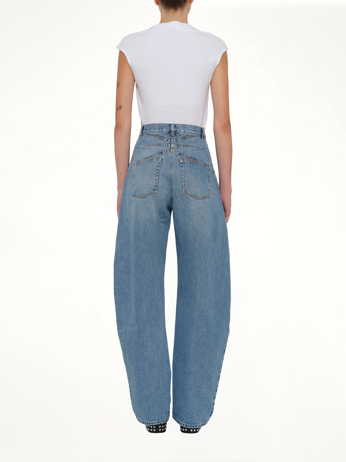 Round Pants in Cloudy Blue