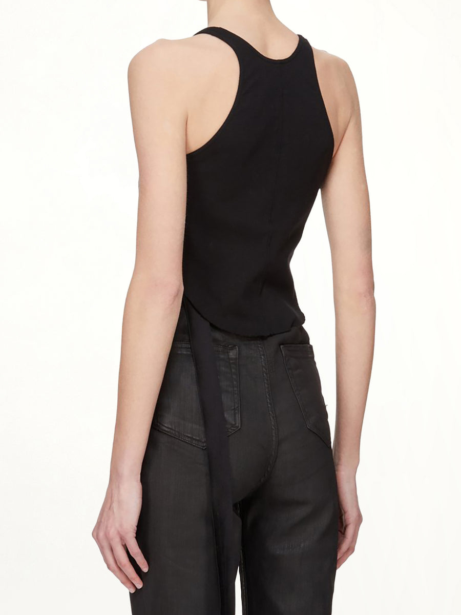 Basic Cropped Tank in Black