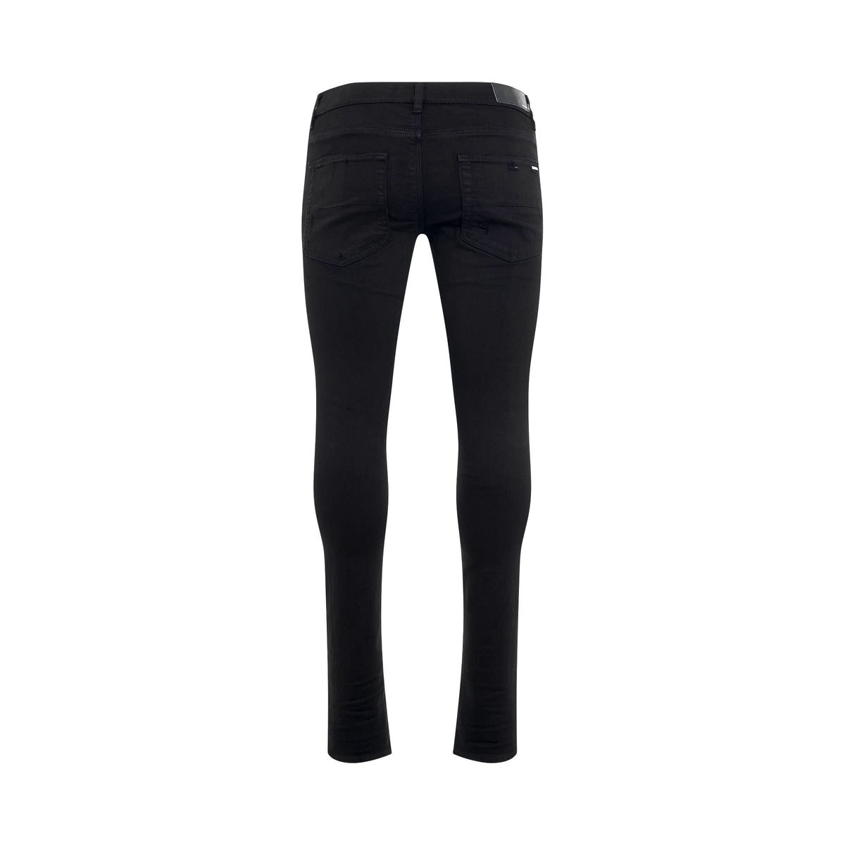 Leather Thrasher Jeans in Black Od